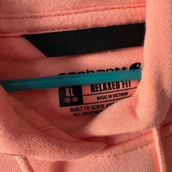 Carhartt XL Relaxed Fit Hoodie in Soft Peach - Picture 3 of 4